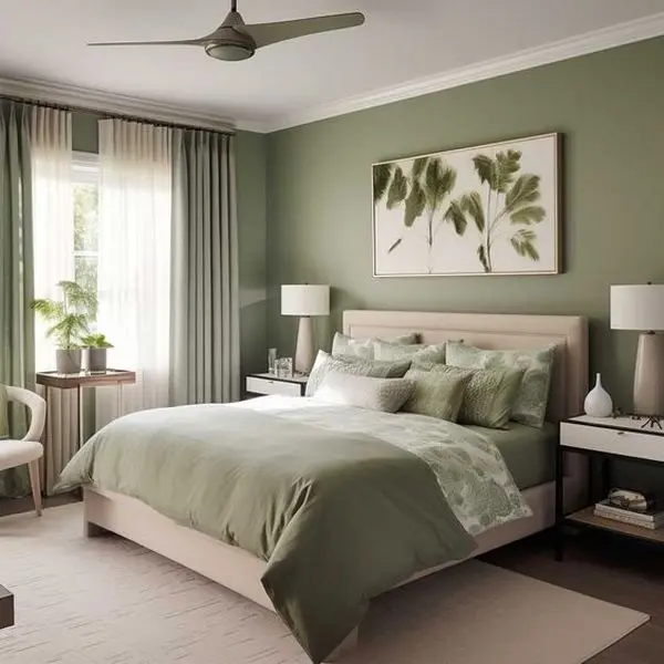 bedroom-with-olive-green-theme-4