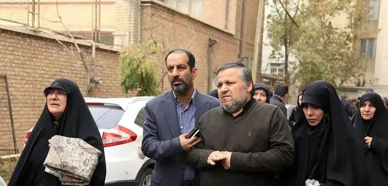 تشییع جنازه خواهر احمدی نژاد