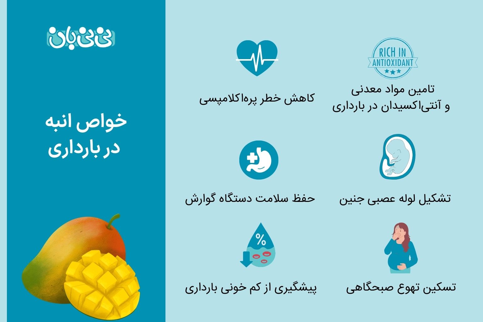 خواص انبه در بارداری