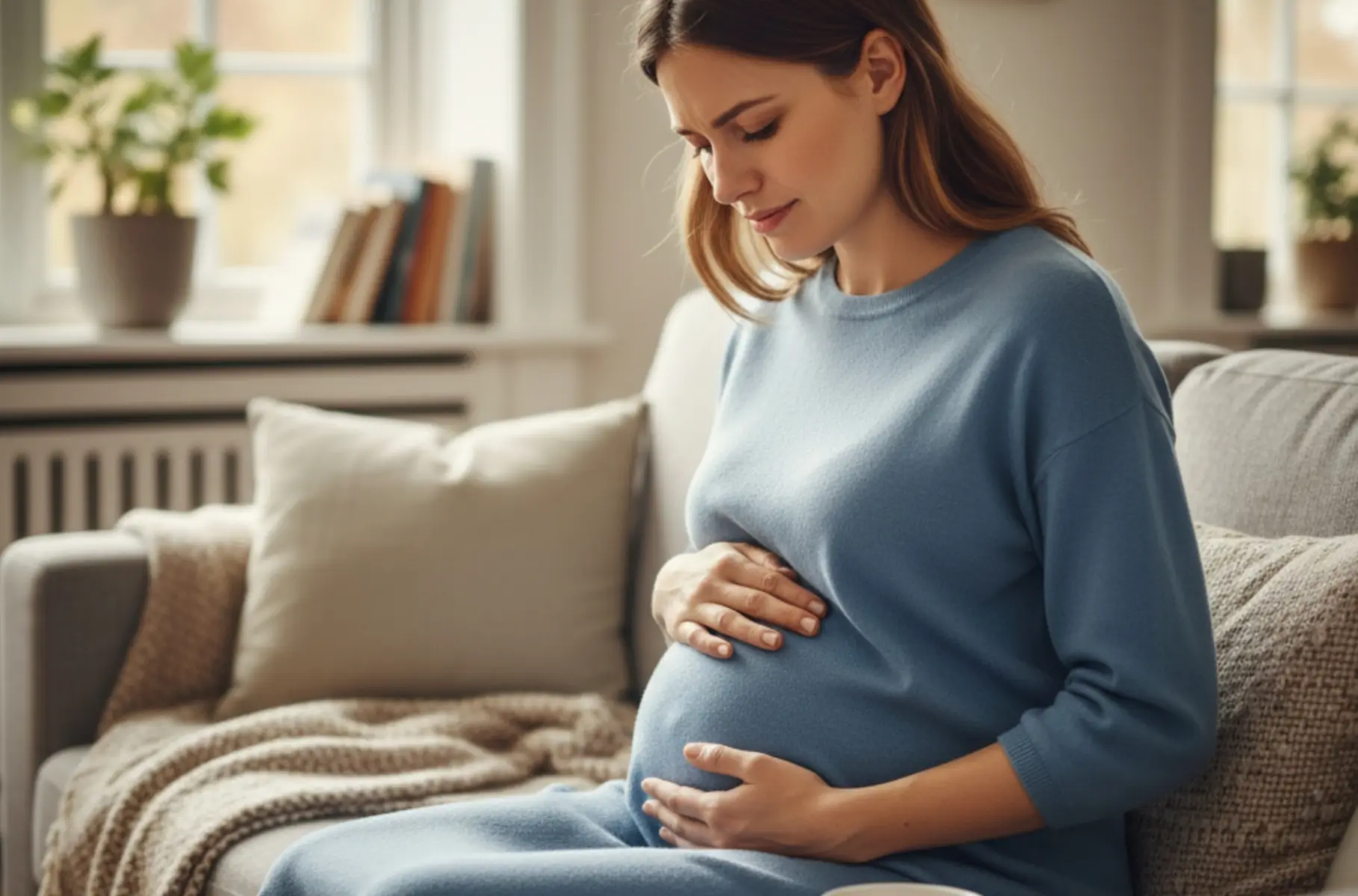 درد زیر شکم در ماه هشتم