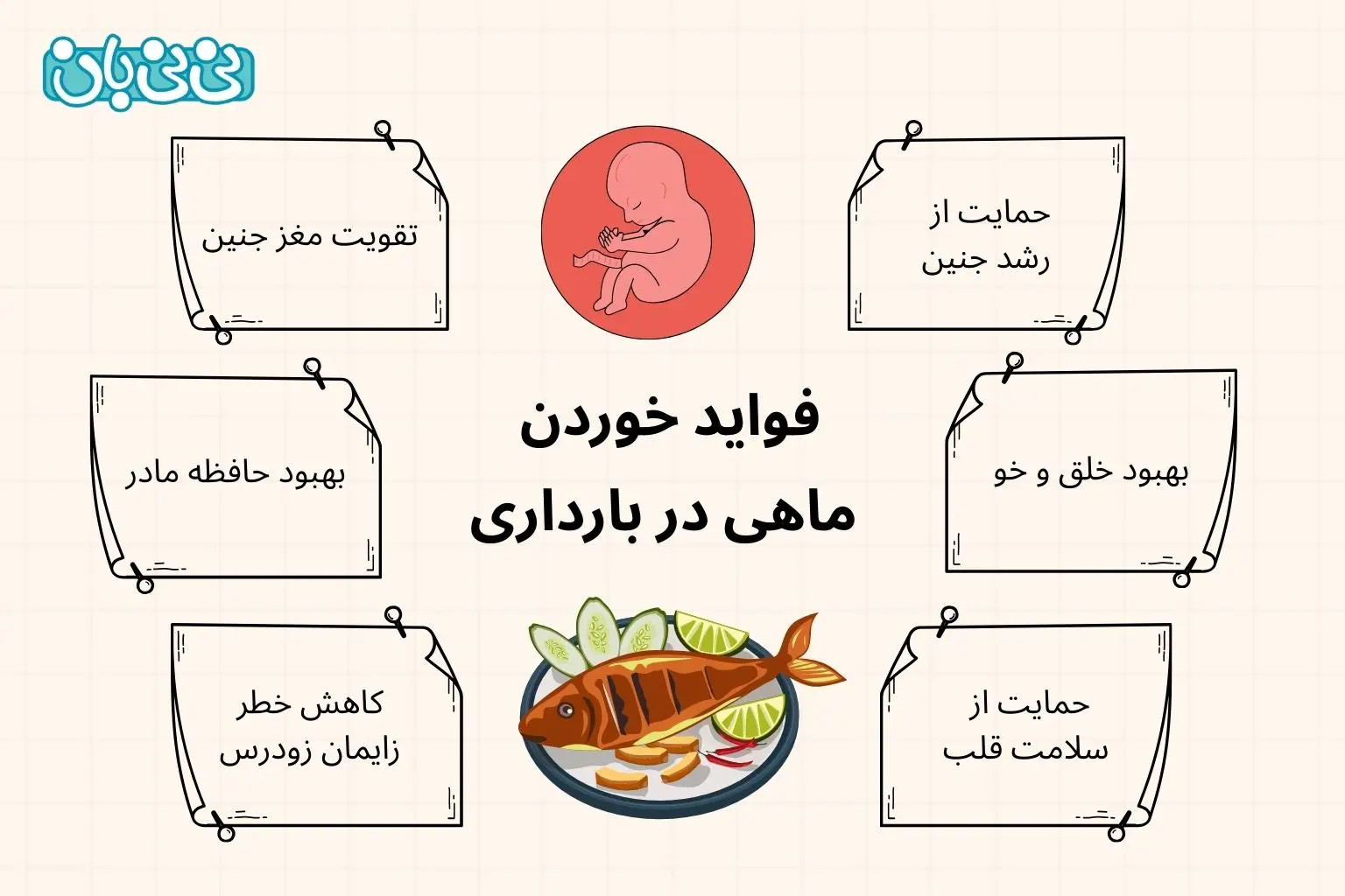 فواید خوردن ماهی در بارداری