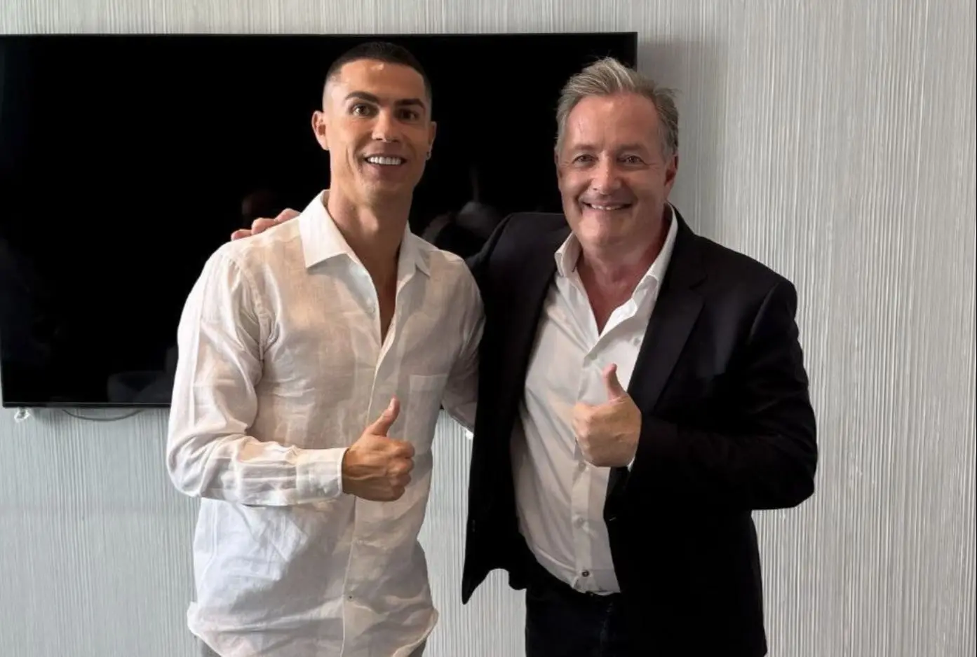 پیرس مورگان و رونالدو 