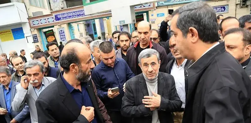 تشییع جنازه خواهر احمدی نژاد