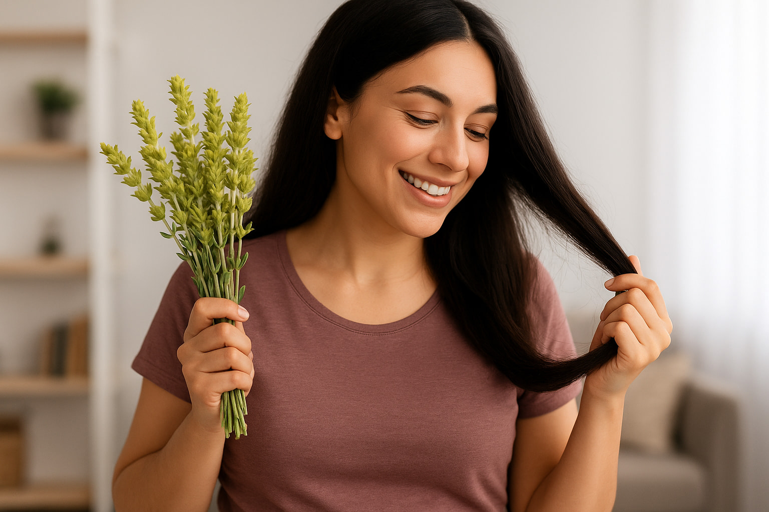 خواص چای کوهی برای مو