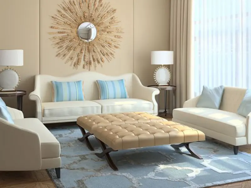 مکمل رنگ کرم در دکوراسیون (2)