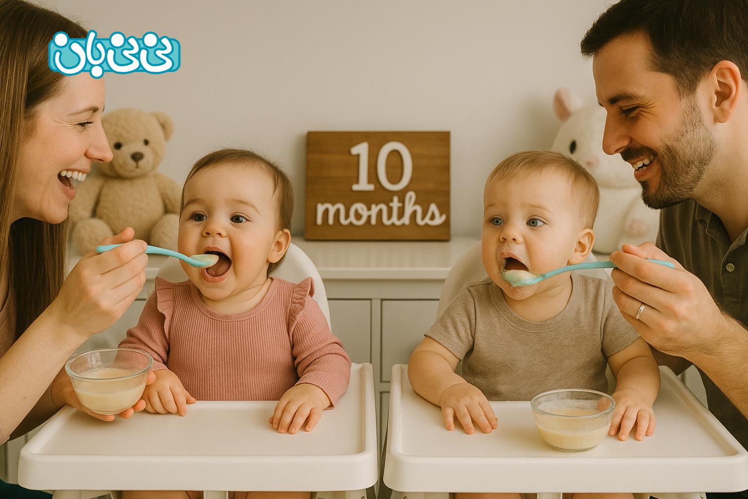 تغذیه ده ماهگی نوزاد برای وزن_گیری