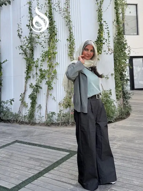 نمای شیک از استایل پاییزی رویا جاویدنیا