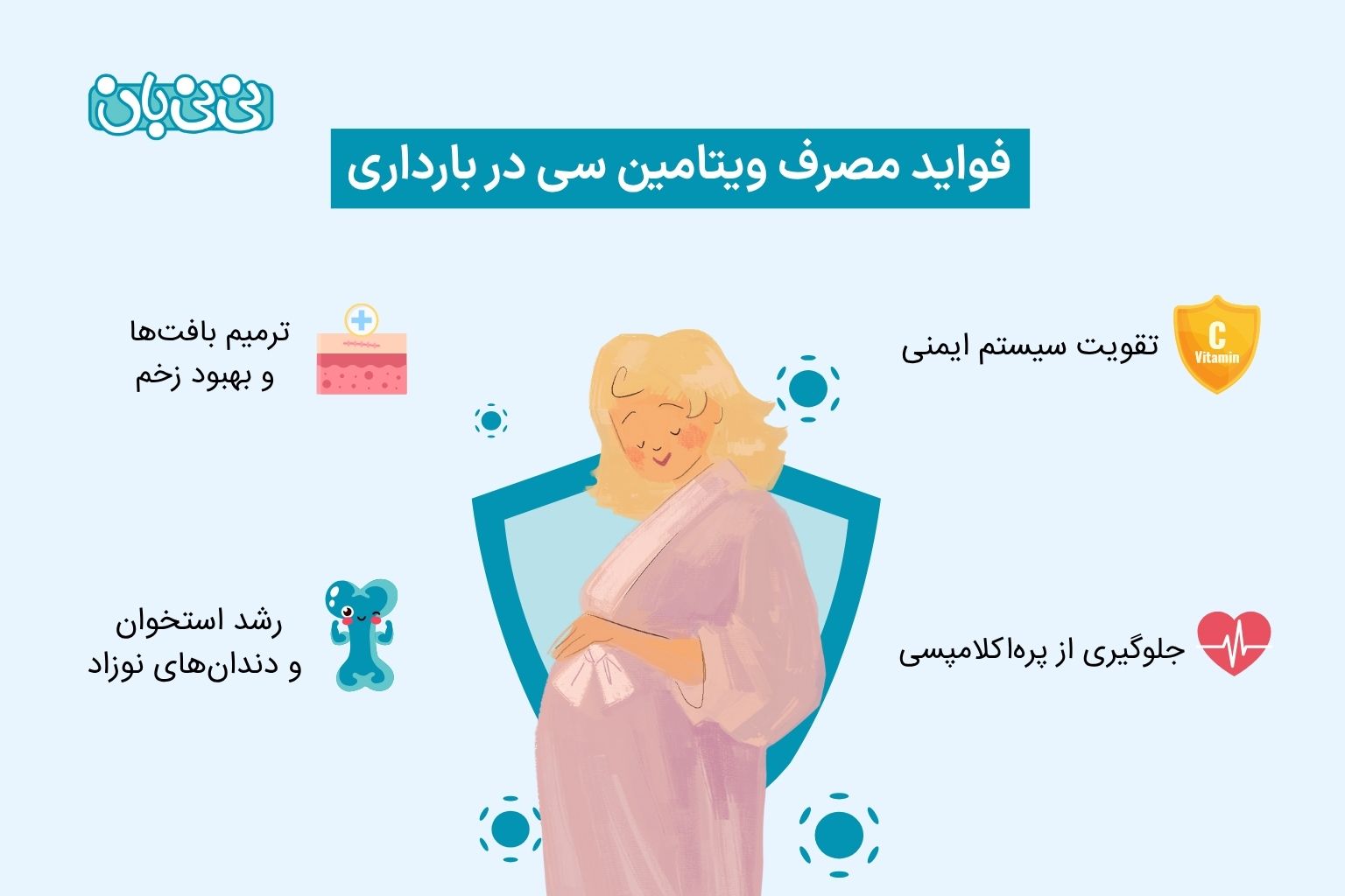 چرا به ویتامین C در بارداری نیاز دارید