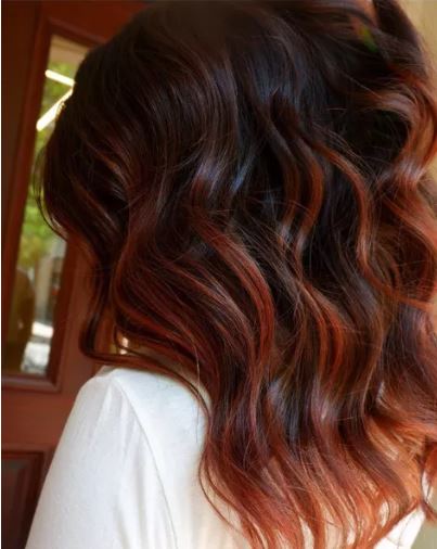 Strawberry Brown Balayage