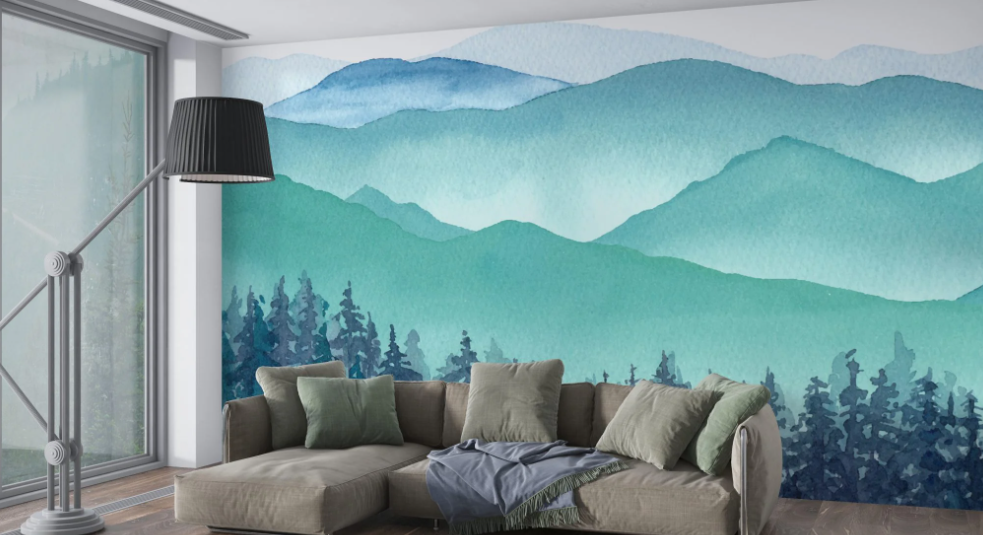 10_Beautiful_Pine_Tree_Wallpaper_Murals_for_Home_Decoration_Ideas