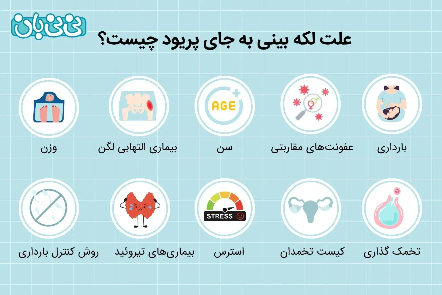 علت لکه_ بینی به جای پریود چیست؟