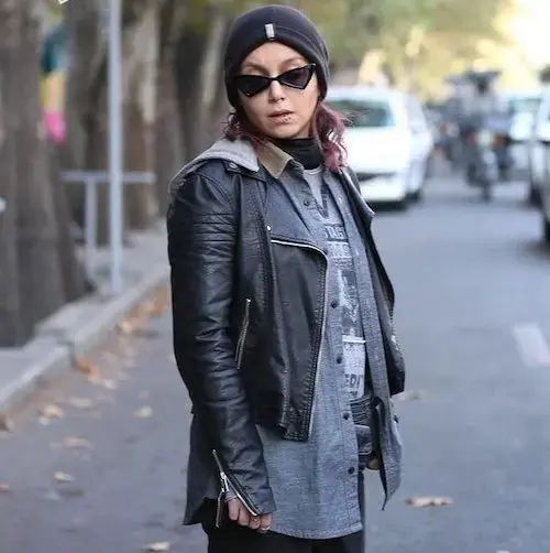 کت‌ چرم بازیگران ایرانی