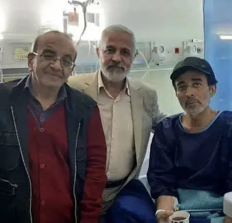 حمید طالقانی در بیمارستان