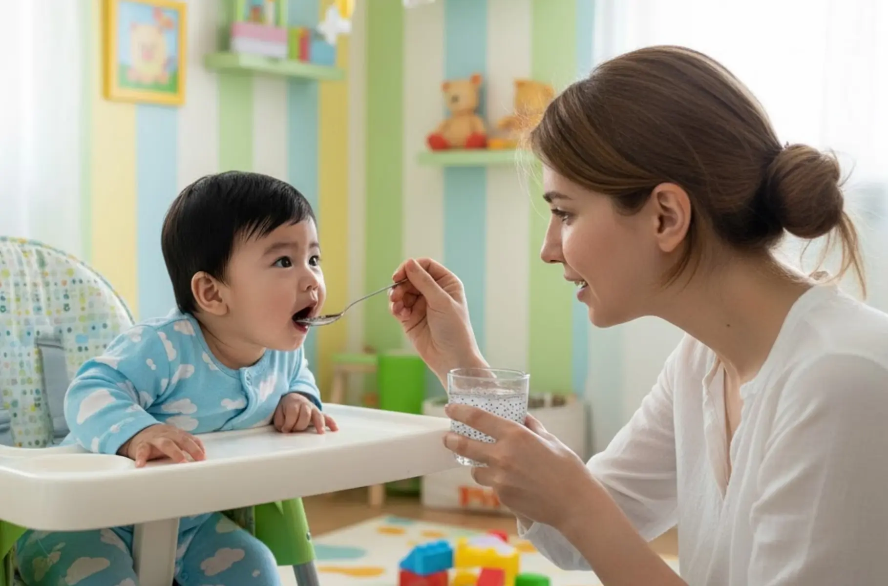 سن مناسب خاکشیر برای نوزاد