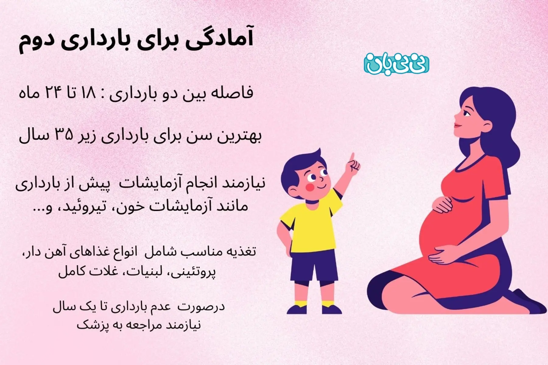 سن مناسب بارداری دوم