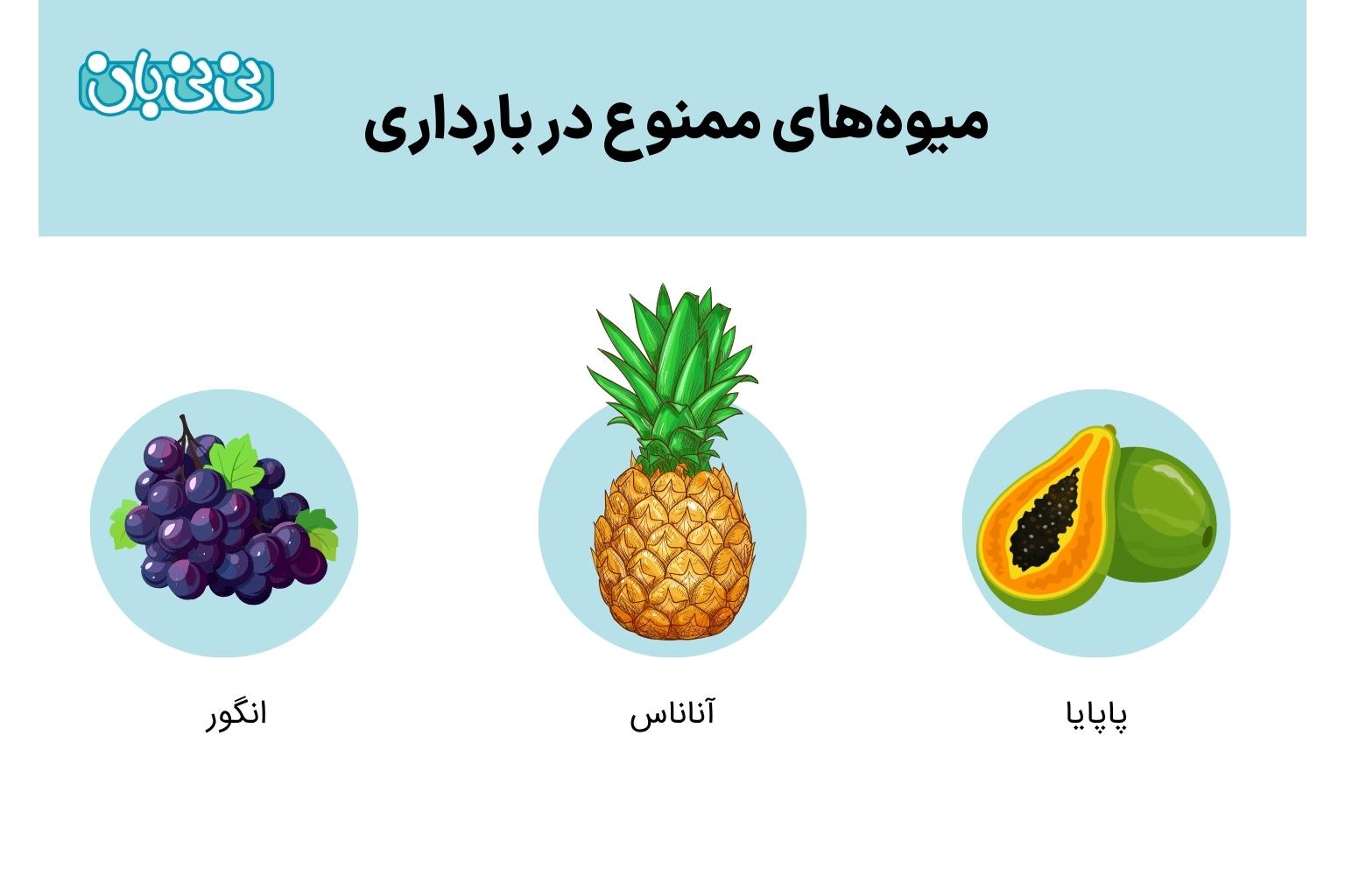 میوه_های ممنوع در بارداری