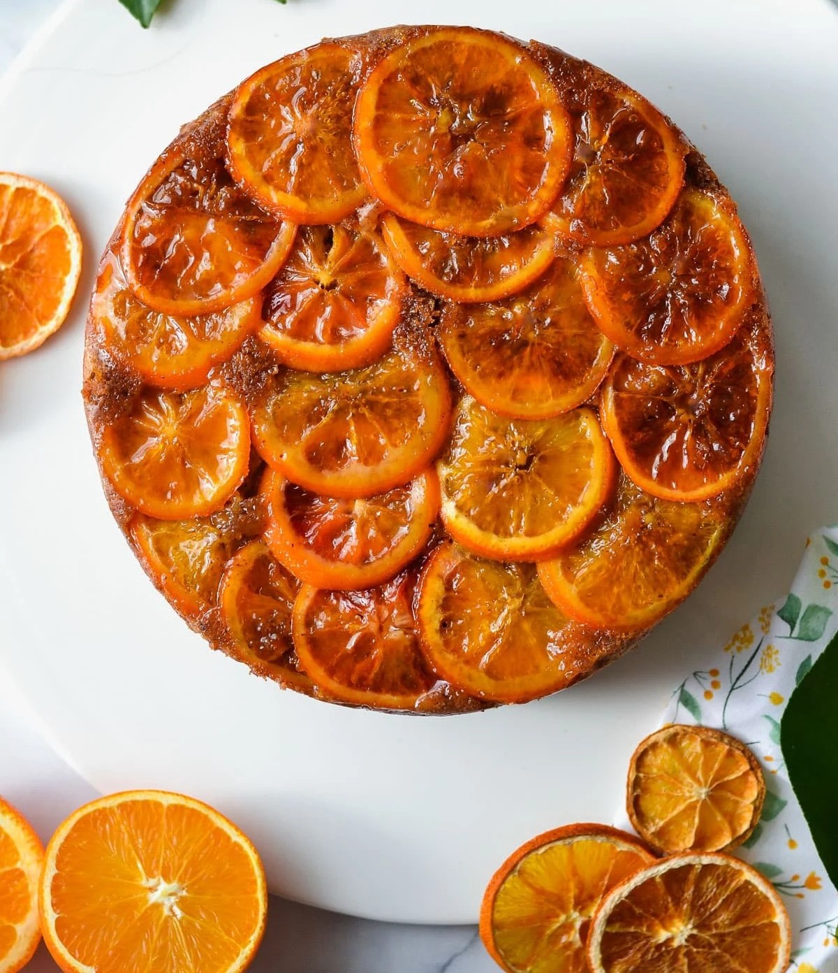 طرز تهیه کیک پرتقالی برگردان/یک کیک خوشمزه و جذاب!