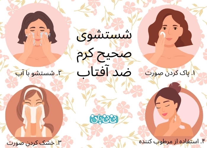 نحوه شستشوی صحیح کرم ضد آفتاب
