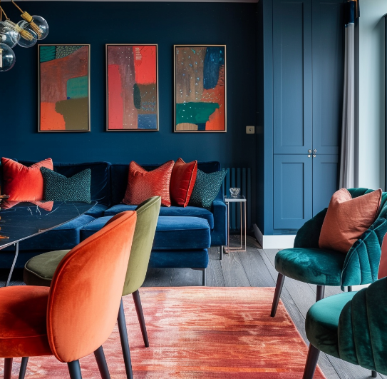 Dining_room_with_emerald_and_crimson_contrast_interior_design_4
