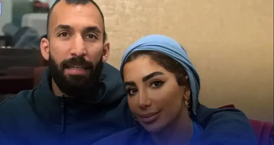 روزبه چشمی و همسرش