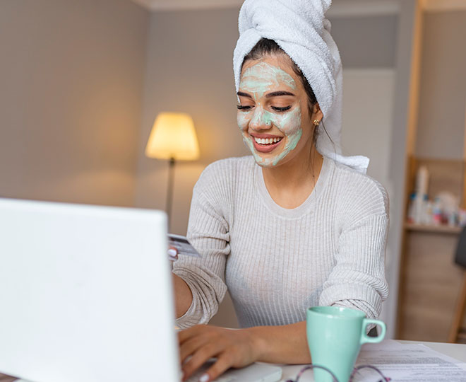 ماسک صورت برای جای جوش