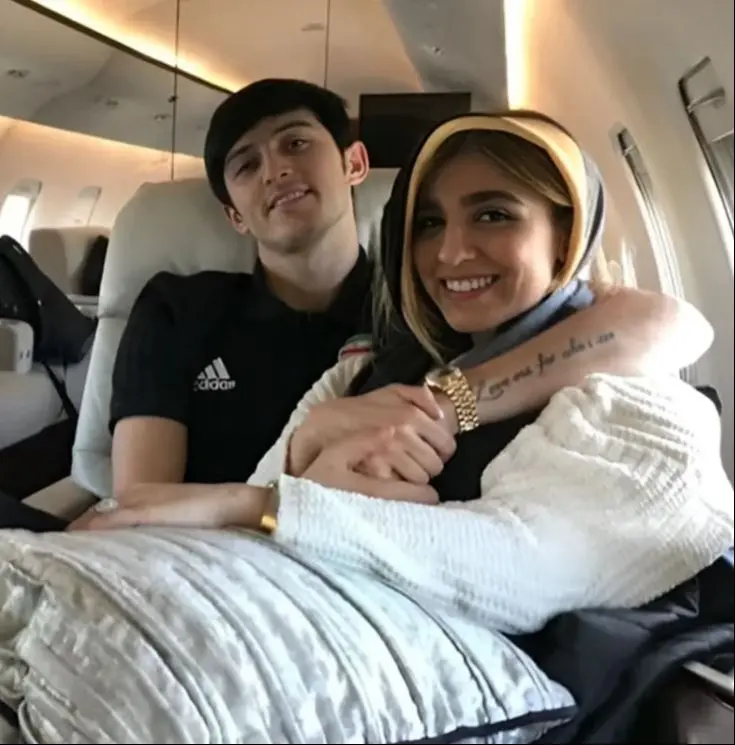 سردار آزمون و همسرش