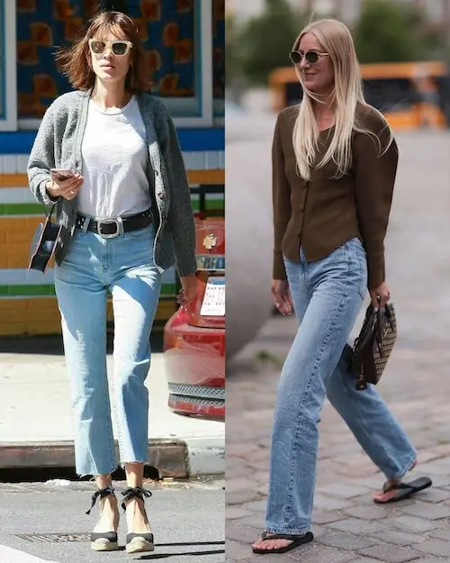 ترکیب کاردیگن با شلوار جین