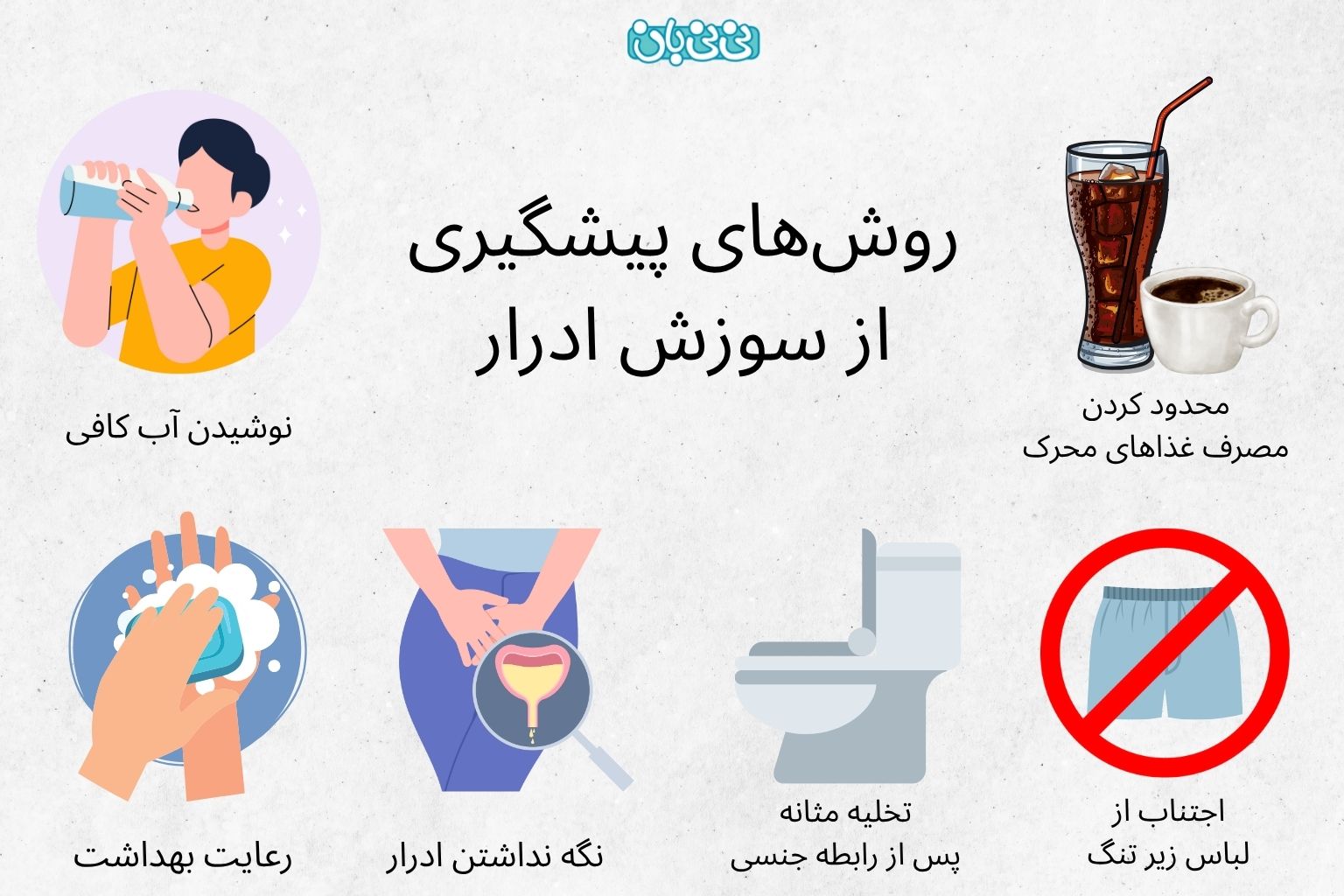 روش_های پیشگیری از سوزش ادرار