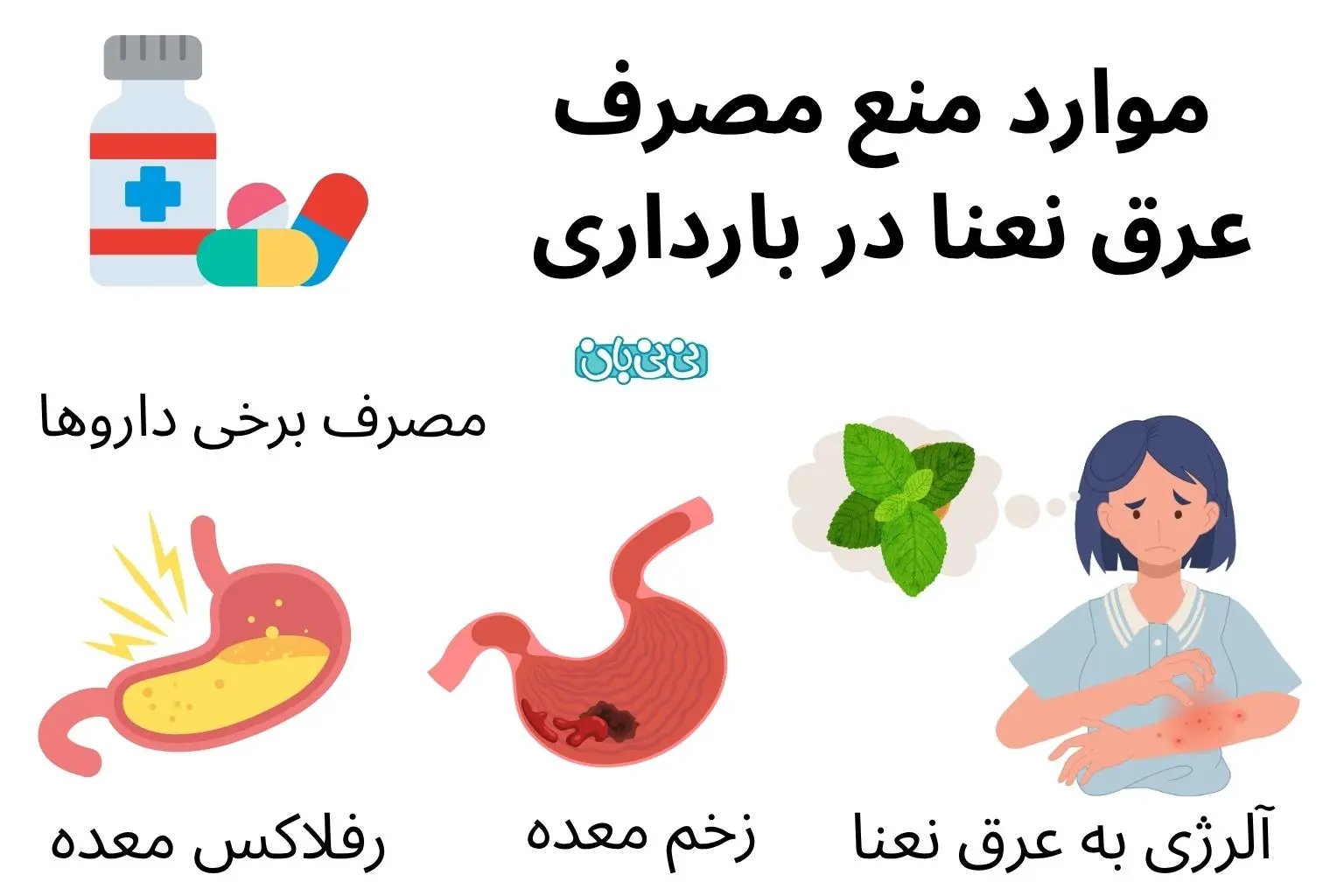 چه زنانی نباید عرق نعنا مصرف کنند