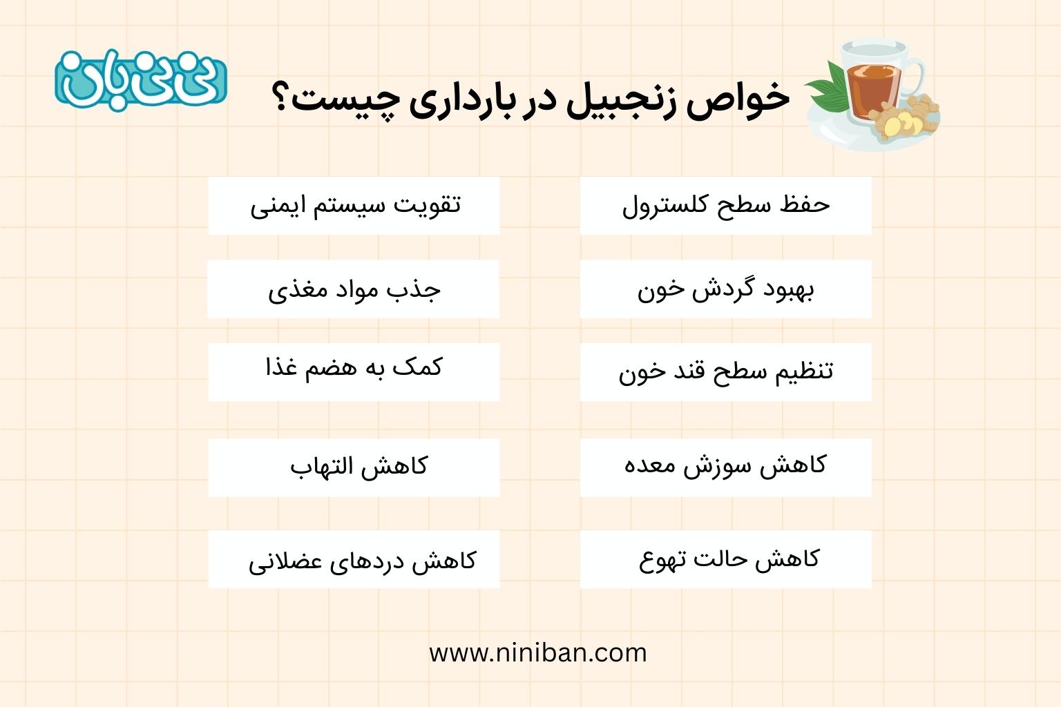 خواص زنجبیل در بارداری چیست؟
