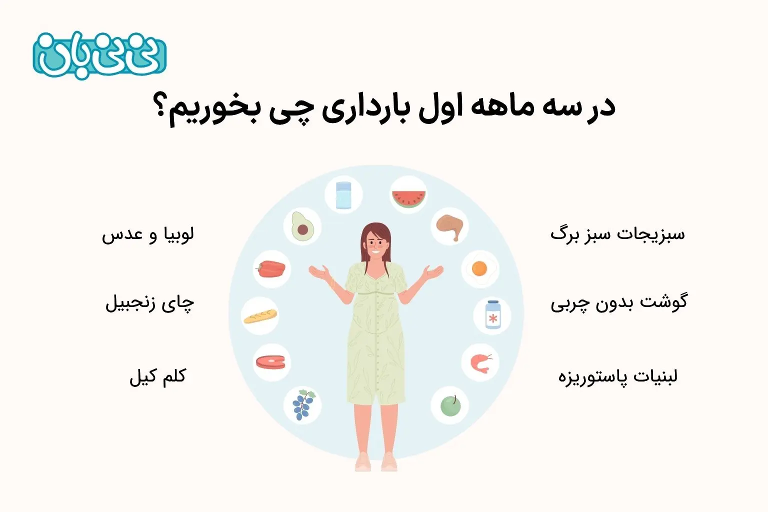 در سه ماهه اول بارداری چی بخوریم؟