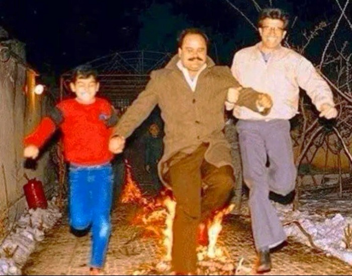 عکس خانواده شجریان در شب چهارشنبه سوری که وایرال شد