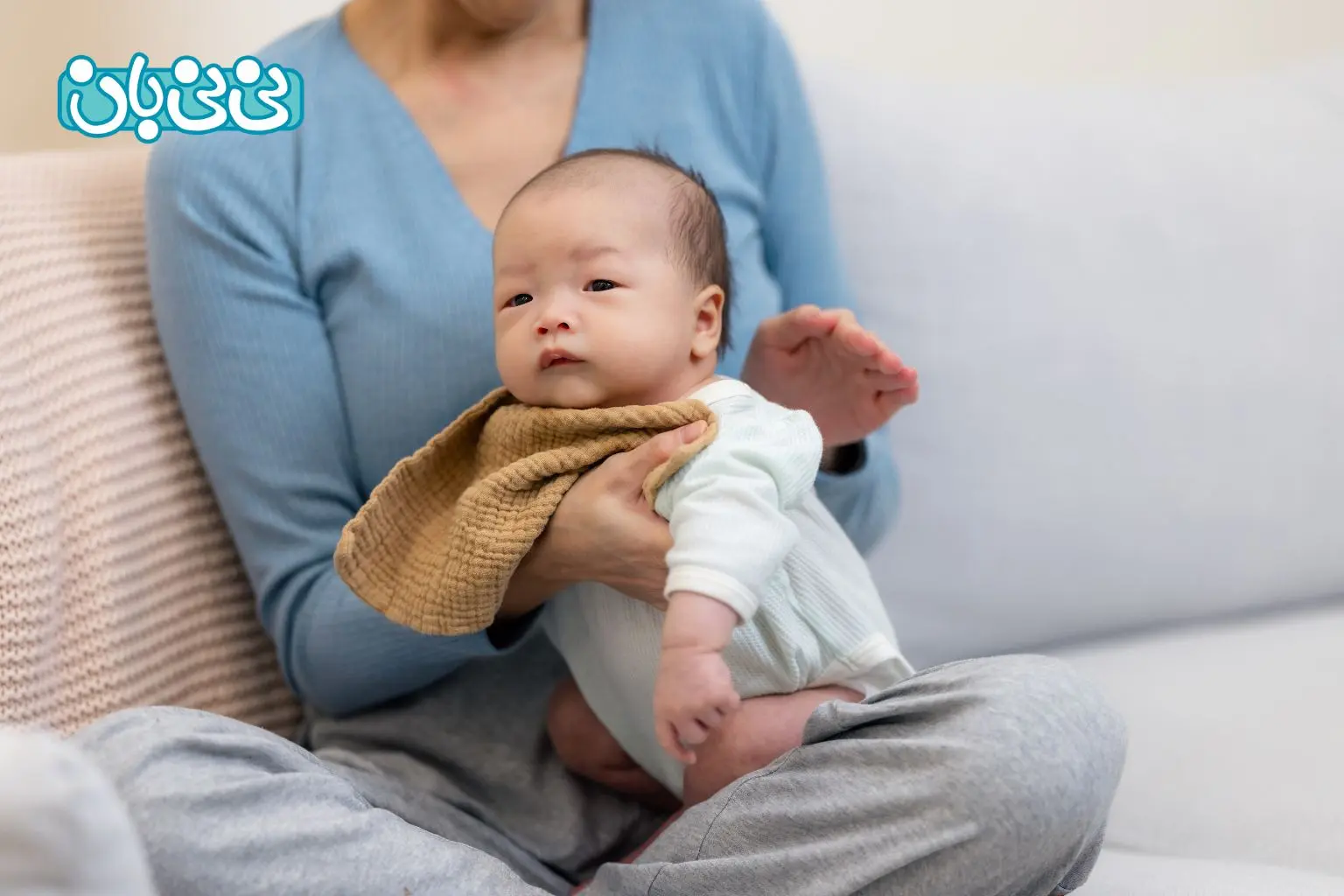 هر چند وقت یک_بار باید آروغ نوزاد را بگیریم