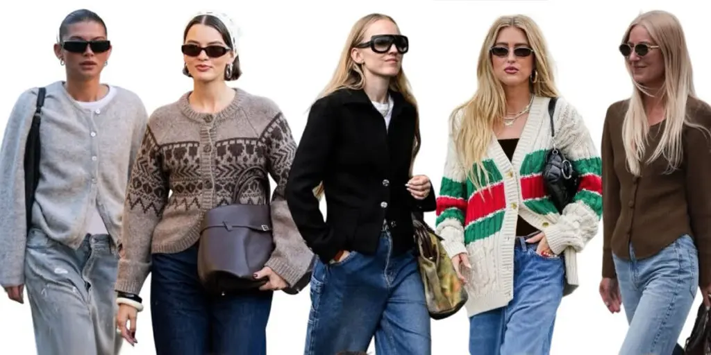 ترکیب کاردیگن با شلوار جین