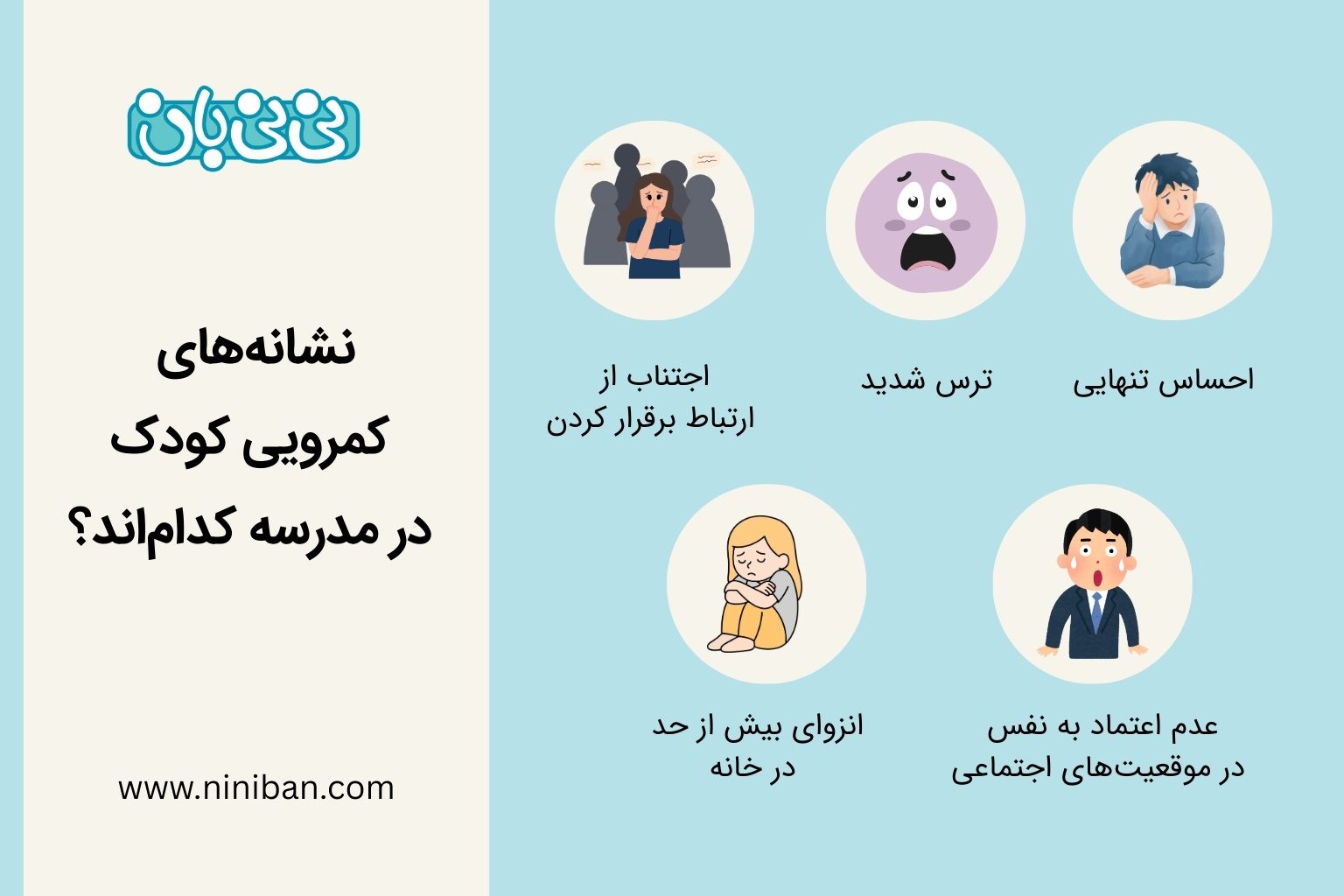 نشانه_های کمرویی کودک در مدرسه کدام_اند؟