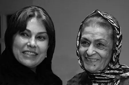 ژاله علو به همراه مهرانه مهین ترابی