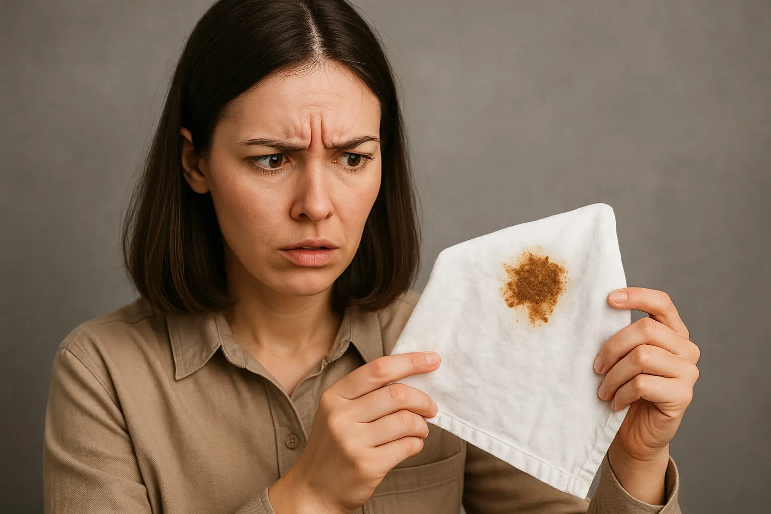 لکه بینی قهوه_ای قبل از پریود