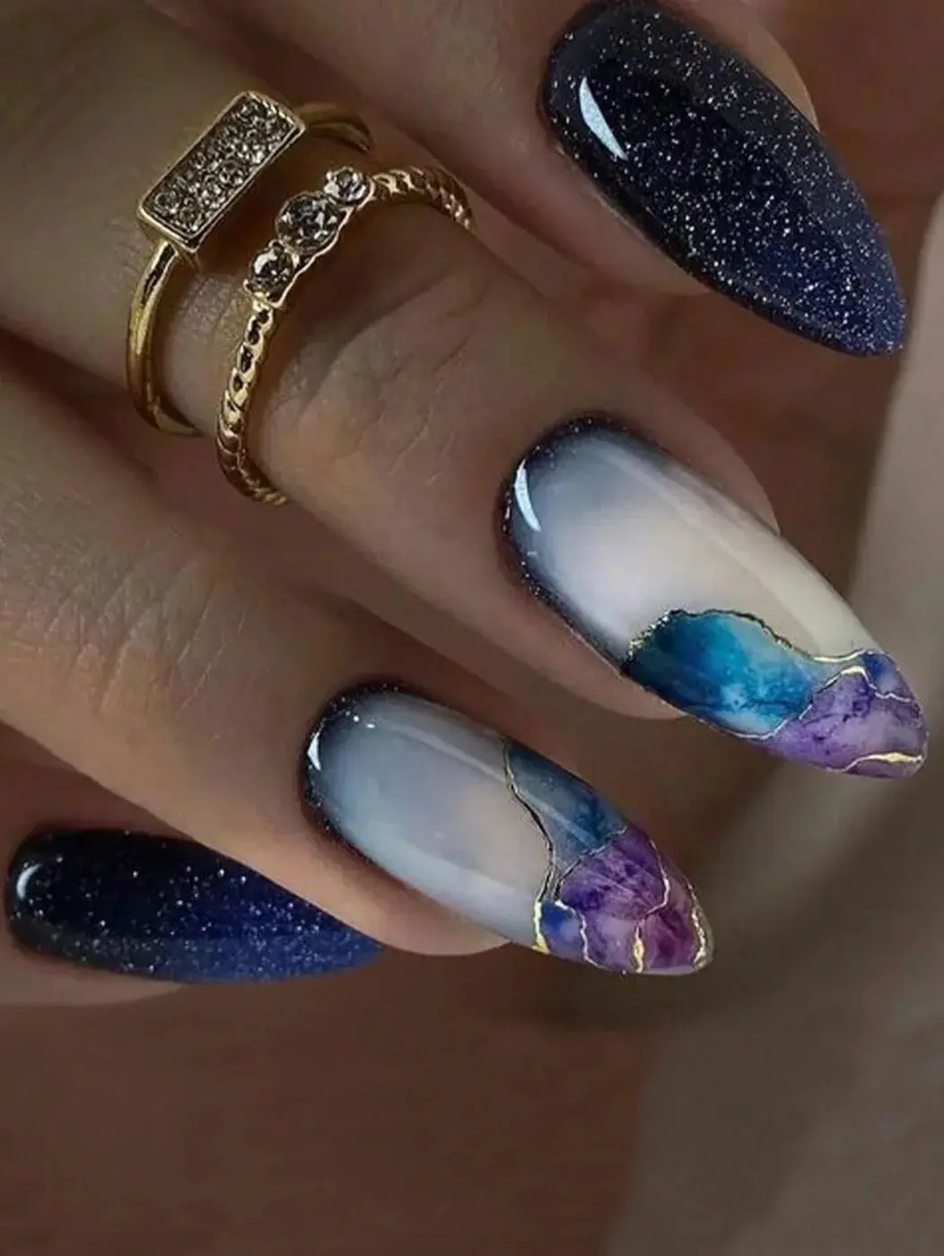 nina-kane-jewellery-accessories-default-title-blue-marble-pattern-press-on-nails-24-pack-63042184610169