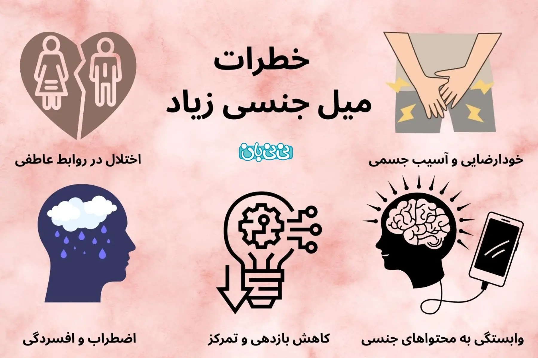  خطرات میل جنسی زیاد