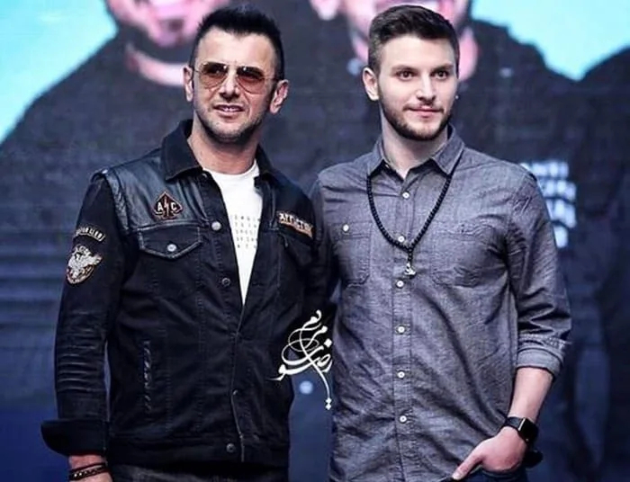 امین حیایی و پسرش