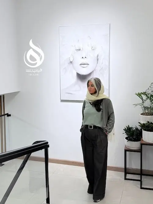 تصویری جذاب از استایل پاییزی رویا جاویدنیا