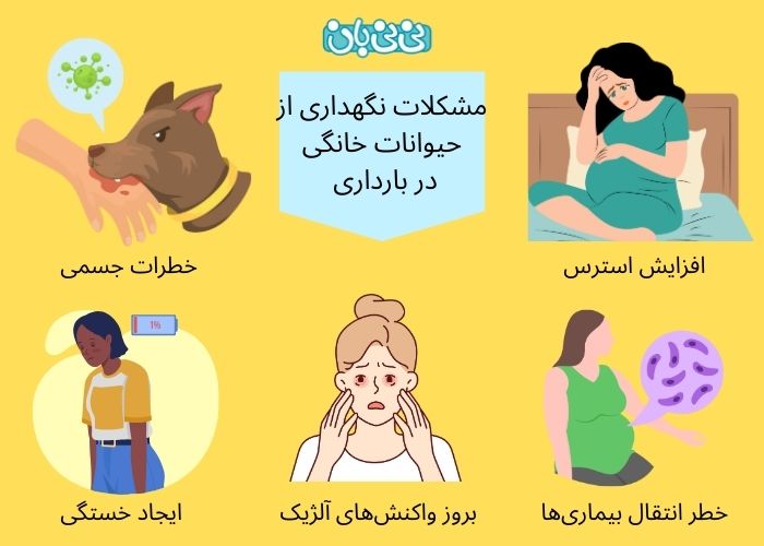 معایب نگهداری از حیوانات در بارداری