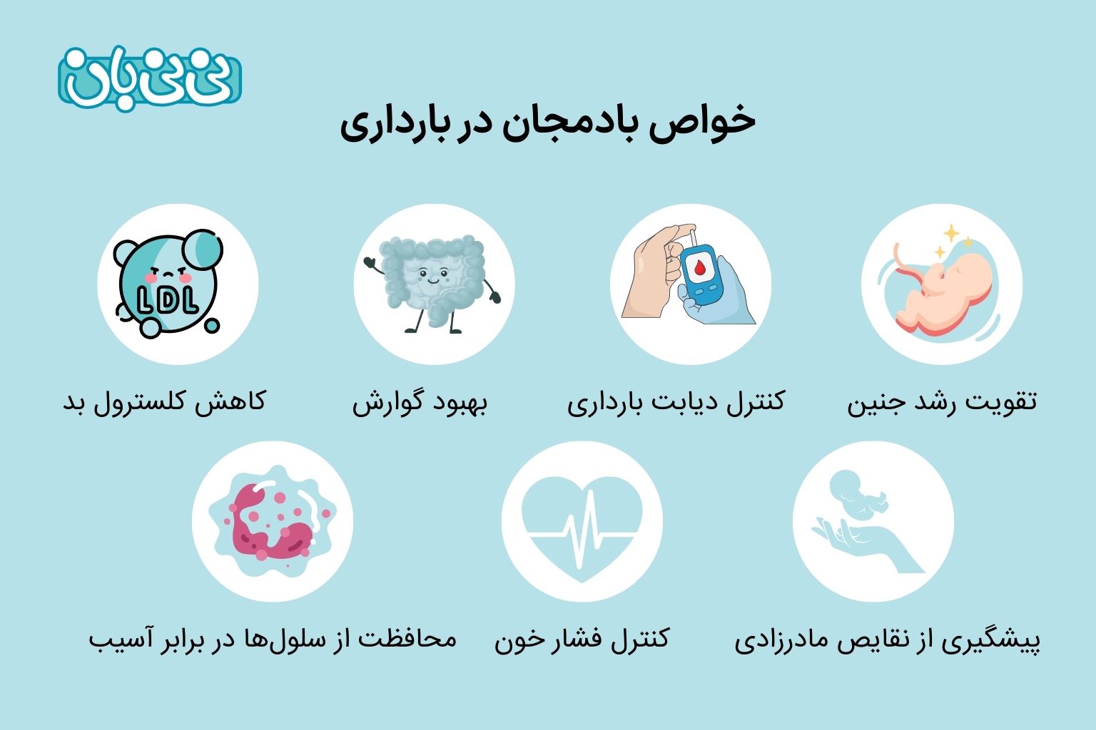 خواص بادمجان در بارداری