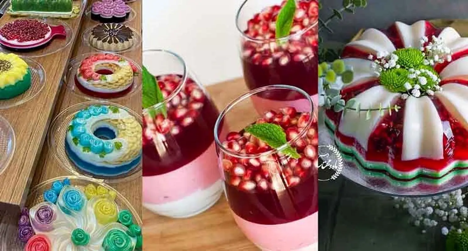 ایدههای خلاقانه برای تزیین ژله با میوههای تازه!