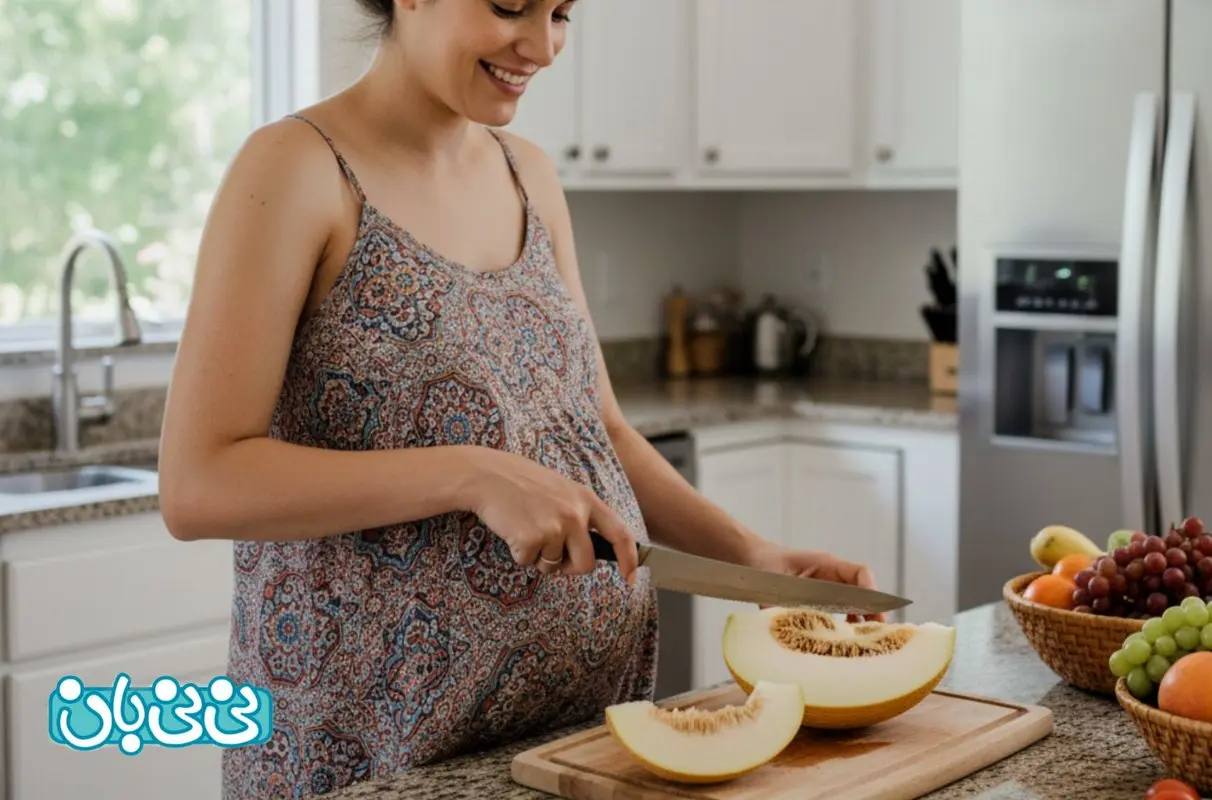 مصرف خربزه در بارداری _ 6 فواید و مضرات + تاثیر بر زیبایی جنین