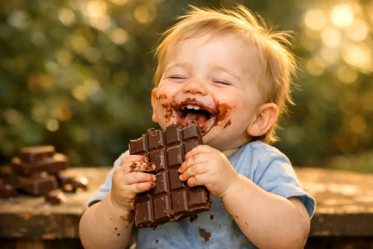 دادن شکلات به کودک از چه سنی مجاز است؟