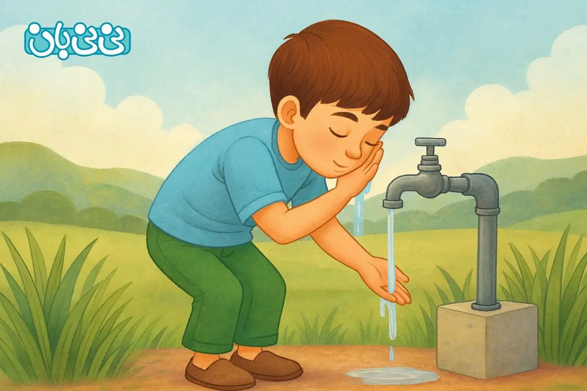 آموزش وضو برای کودکان _ مرحله به مرحله + شعر و داستان