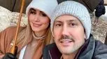 جدیدترین عکس از شاهرخ استخری و همسر مو بلوندش در دل برف 