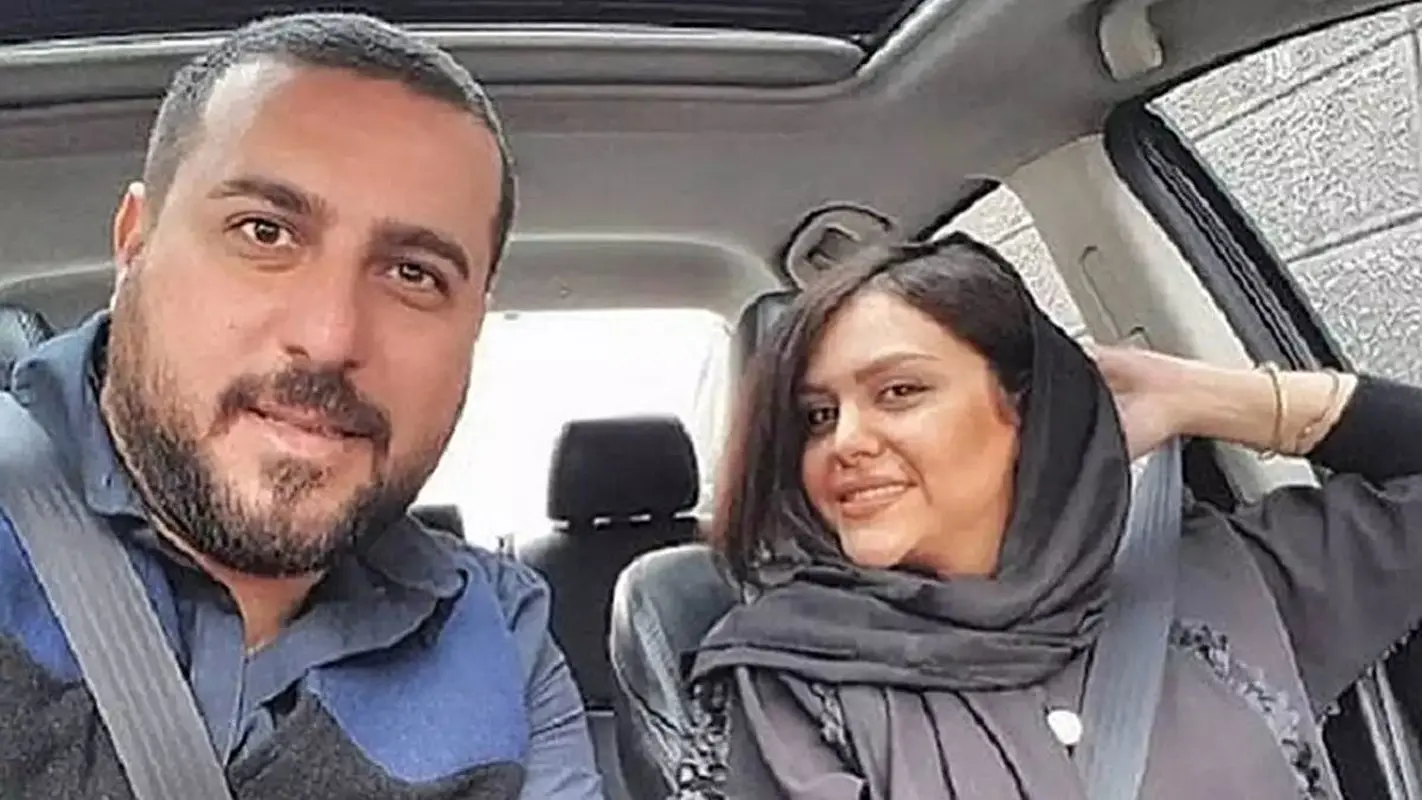 زیبایی خیره کننده همسر محسن کیایی در کنار شوهر بازیگرش / آنشرلی مو فرفری !