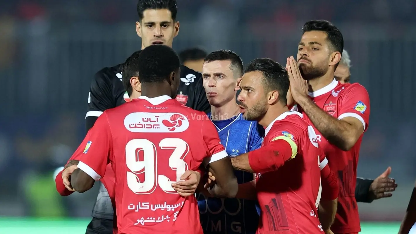 صحنه تنها درگیری دربی پایتخت (عکس)